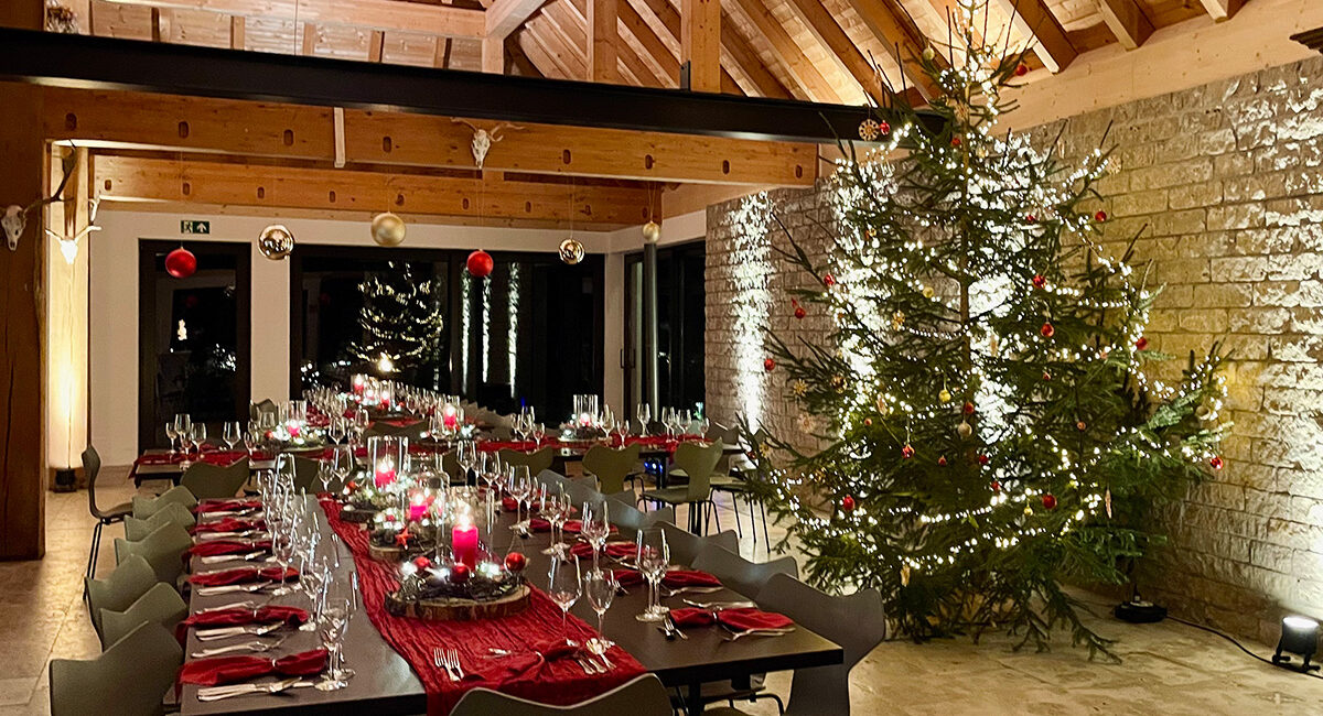 Weihnachtsfeier in der Gaudeamushütte