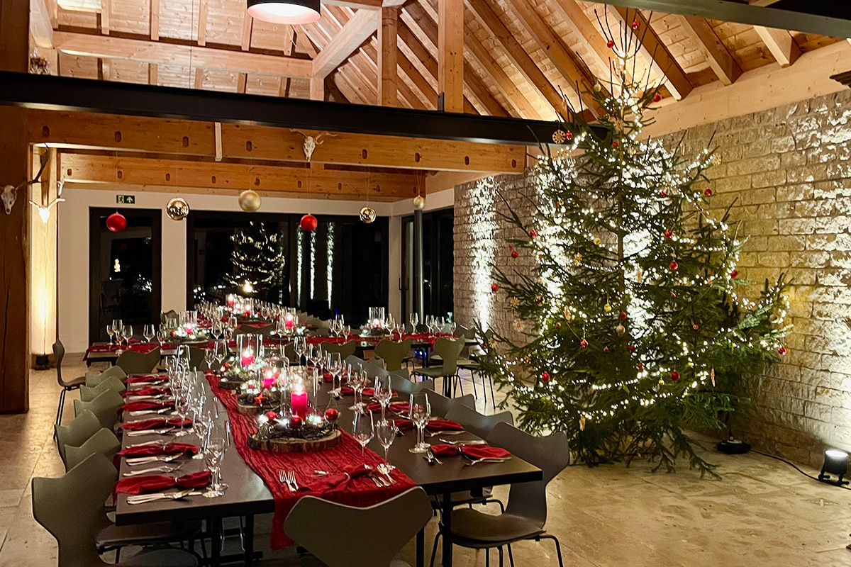 Weihnachtsfeier in der Gaudeamushütte
