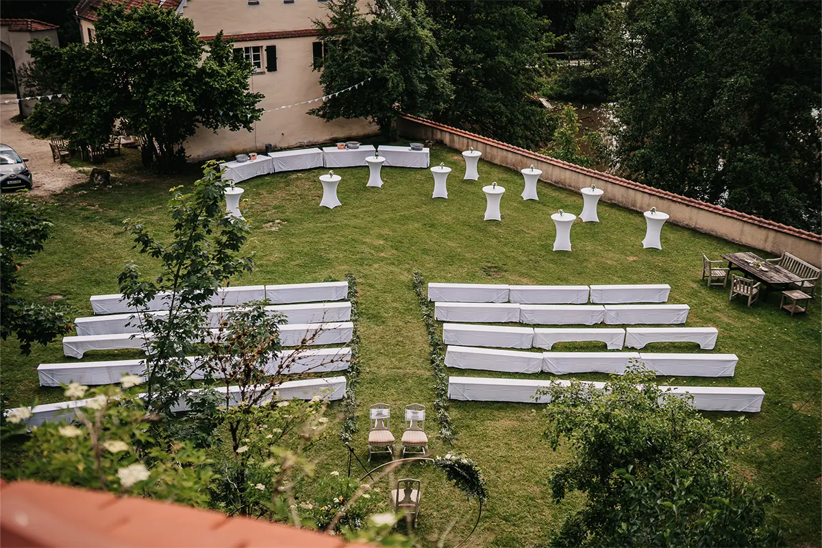 Trauung auf der Schlosswiese