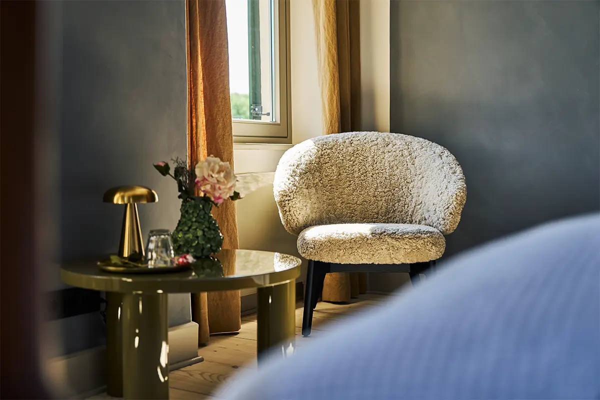 Schlosszimmer in Blau